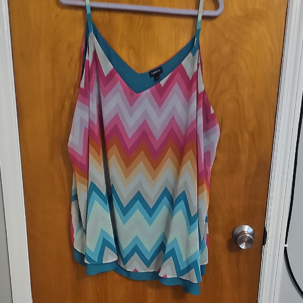 Torrid Multicolor Chevron Camisole
